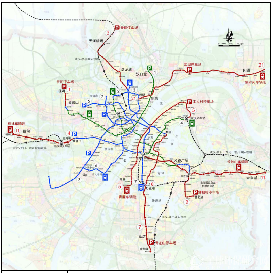 武汉市城市轨道交通第三期建设规划（2015～2021年）