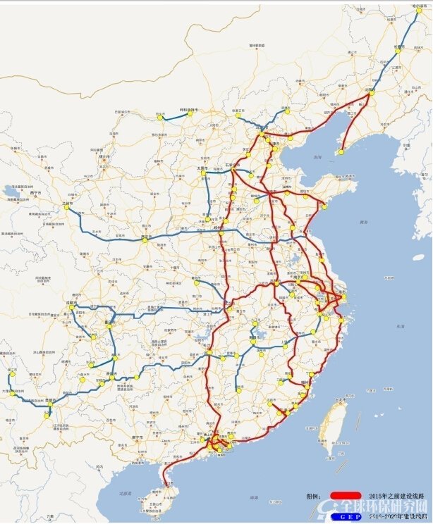 全国城际快充网络规划图