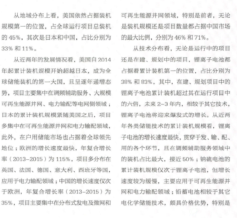 2015年全球储能市场调研报告