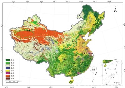 全国生态系统分布（2010年）