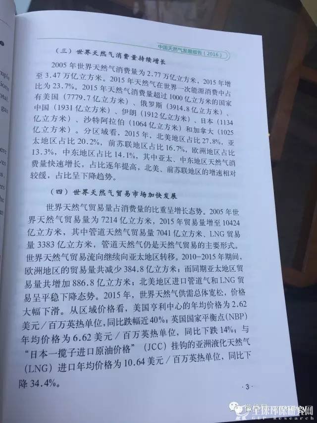 中国天然气发展报告（2016）