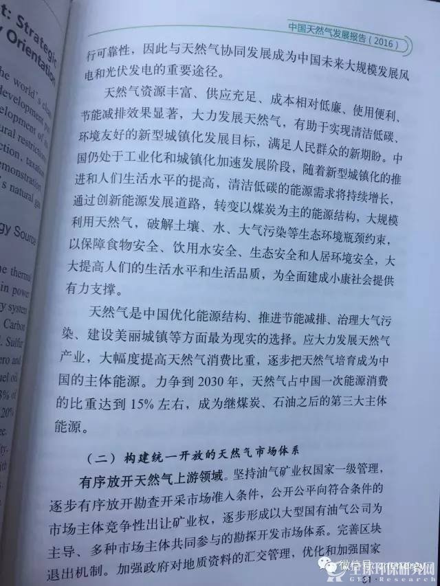 中国天然气发展报告（2016）19