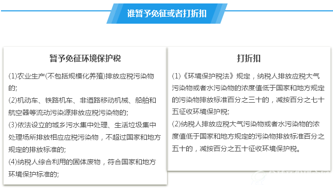 谁暂予免征或者打折扣