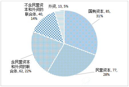 图3-4-2 277个项目按不同社会资本分类项目数及占比 图3-4-2 277个项目按不同社会资本分类项目数及占比